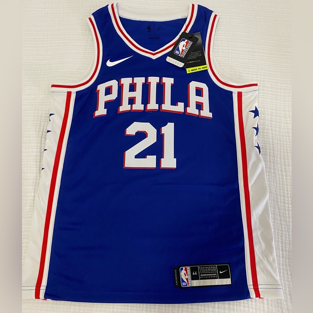 JOEL EMBIID Nike AUTHENTIC Swingman 76ers Jersey size M